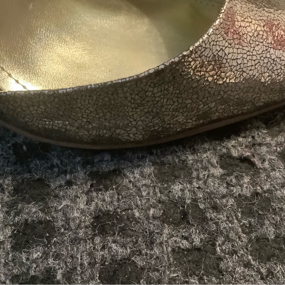 Calvin Klein Baisha women’s gold cross ankle strap pointed toe pumps heels 7.5 - Picture 9 of 11